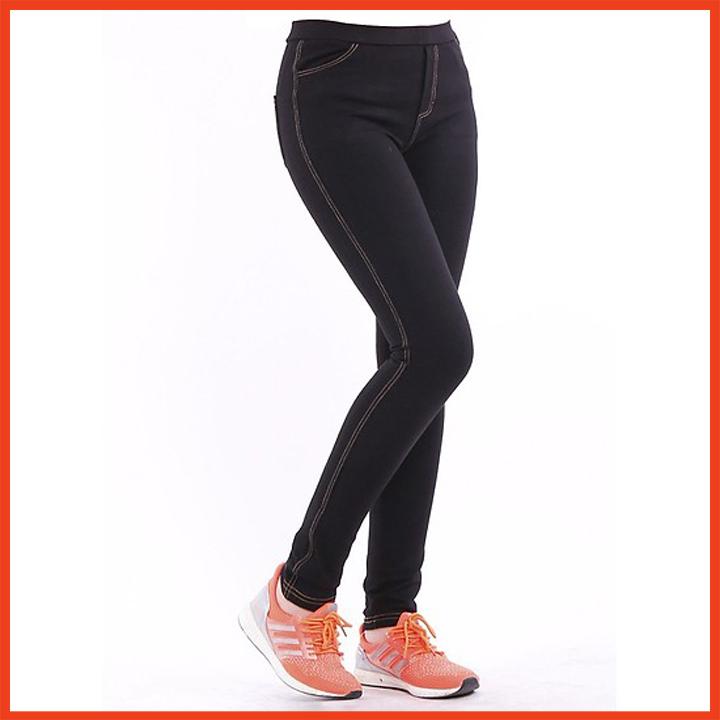 QUẦN LEGGING GIẢ JEANS CHỈ NỔI
