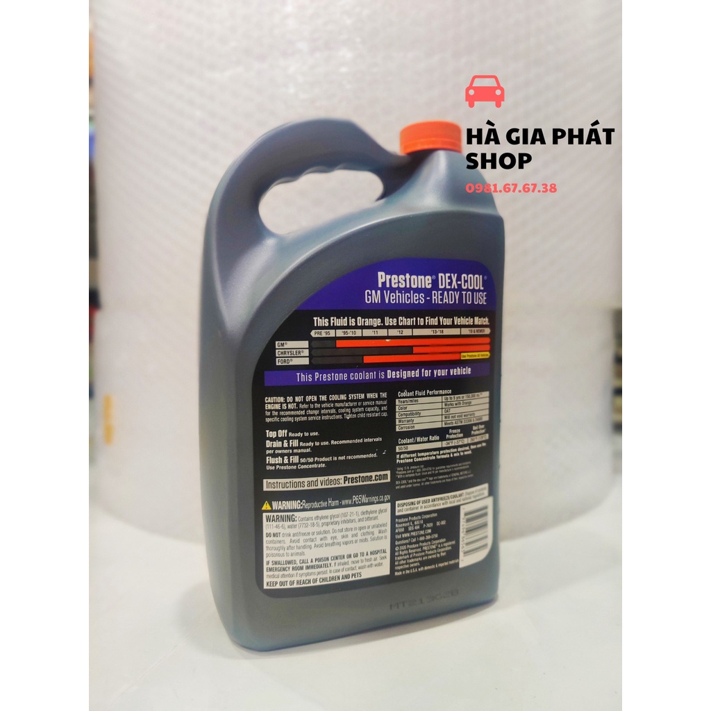Nước Giải Nhiệt PRESTONE DEX-COOL USA 4Lít - Đỏ