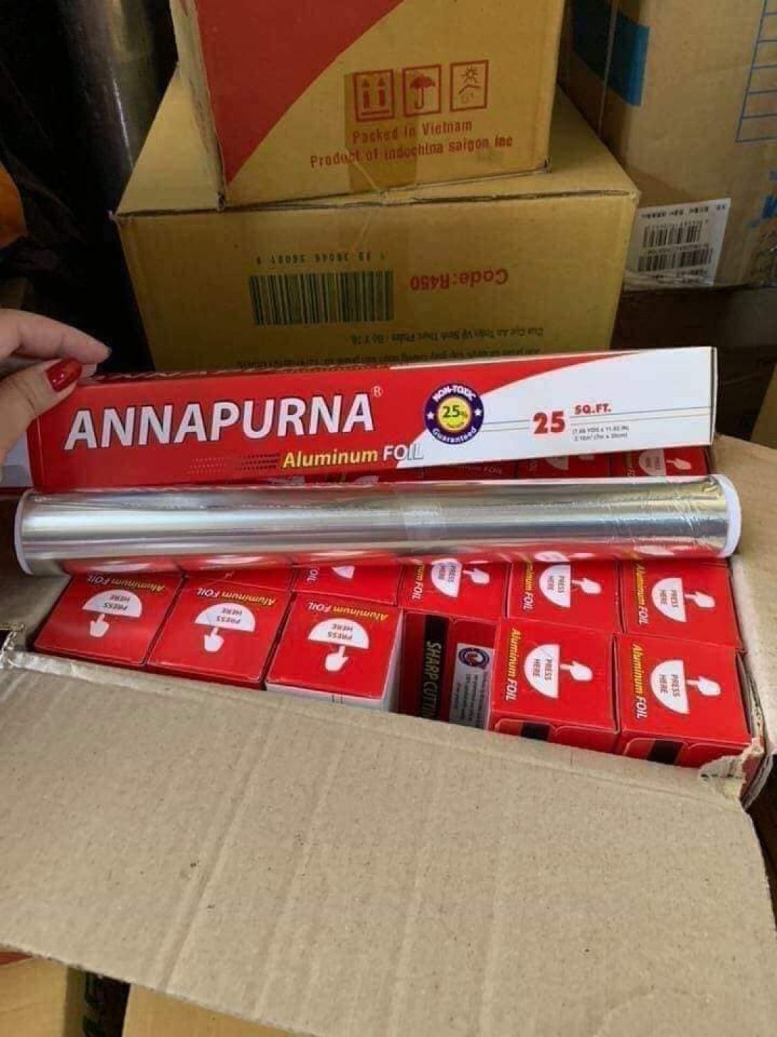Cuộn giấy bạc dùng để nướng thịt, tôm, cá..., cuộn giấy bạc nướng thực phẩm