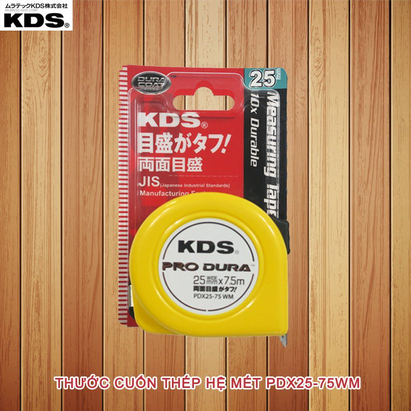 Thước cuộn Nhật Bản KDS hệ Met (in 2 mặt)