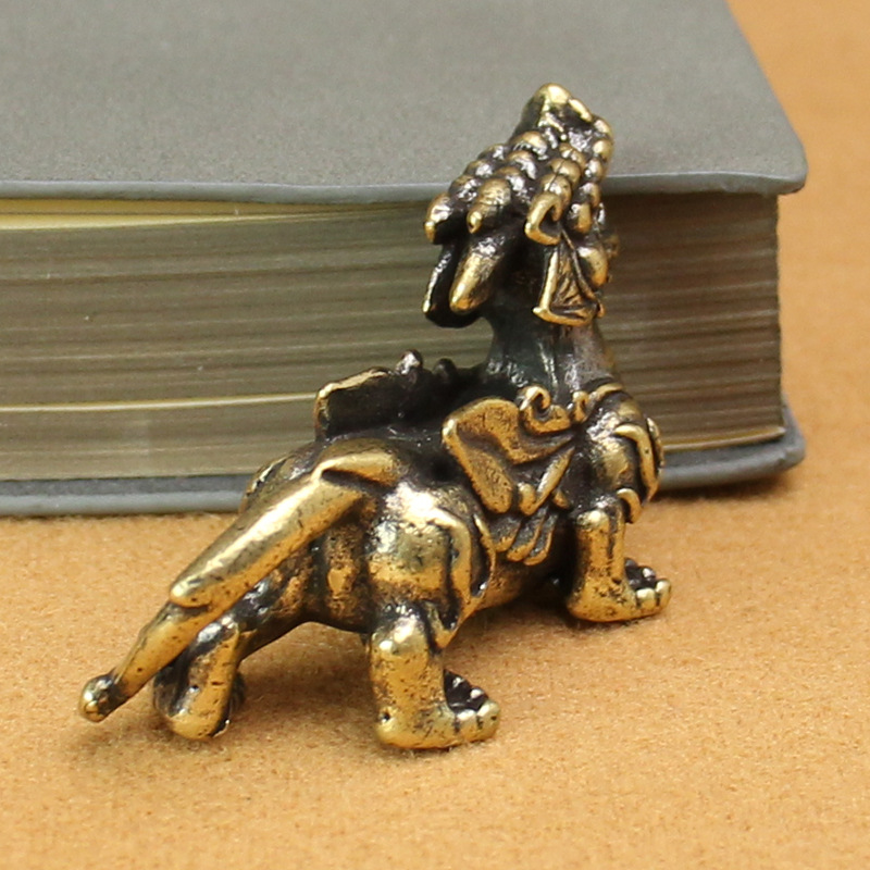Tượng Phong Thủy Hình Kỳ Lân (Kích Thước: 5.2cm x 3.3cm)