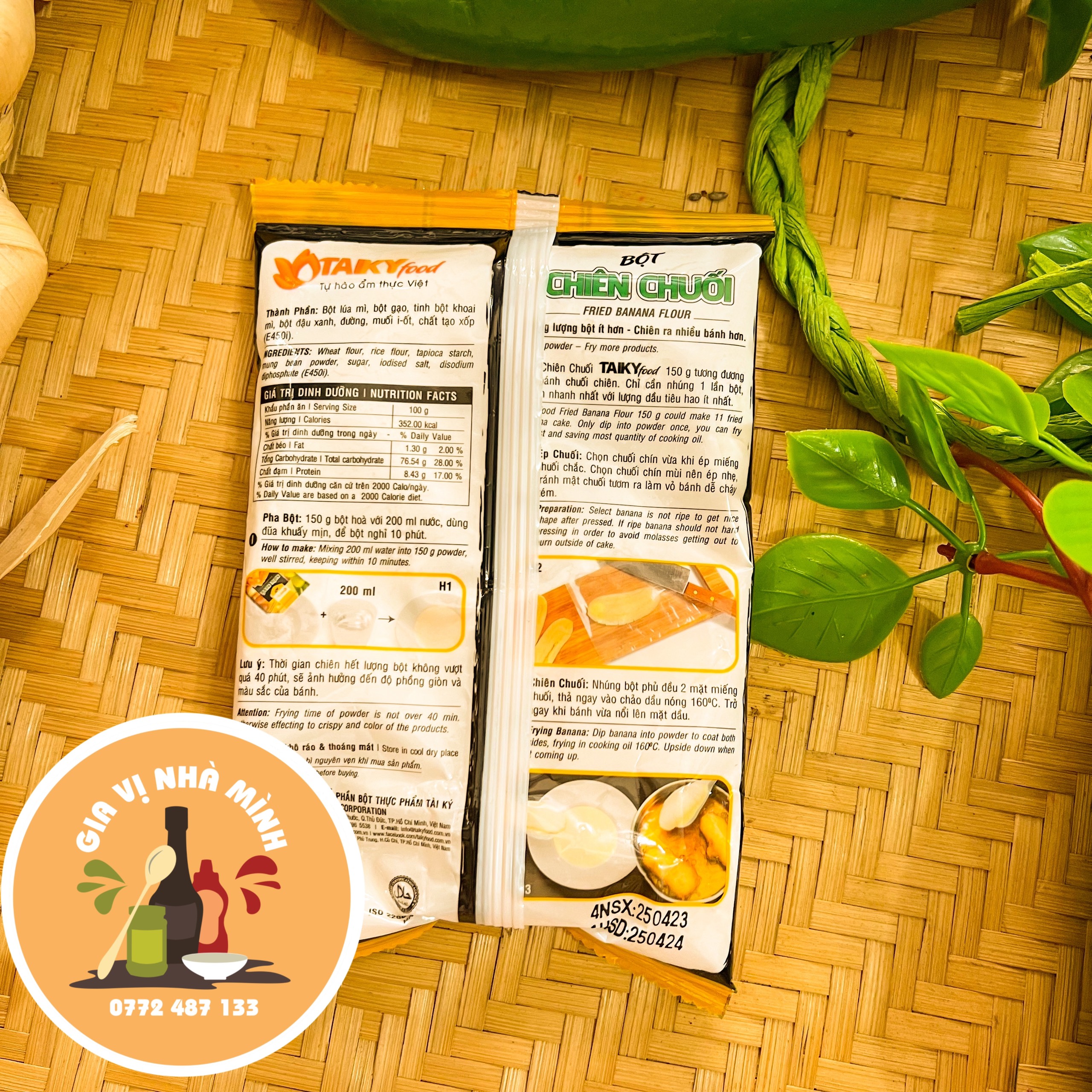 BỘT CHIÊN CHUỐI TÀI KÝ - GÒI 150GR