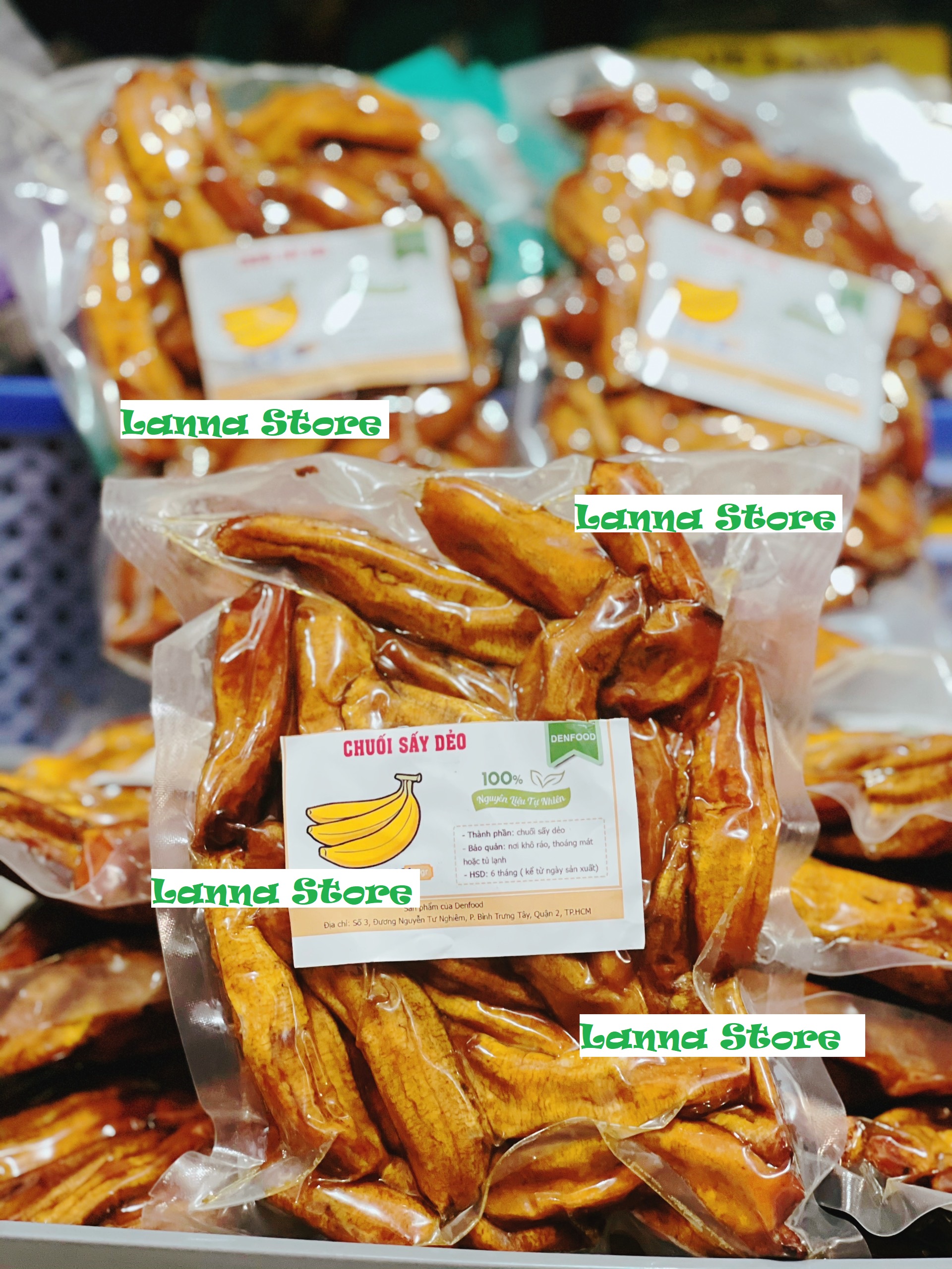 Chuối sấy dẻo - Chuối nguyên trái sấy dẻo 500g