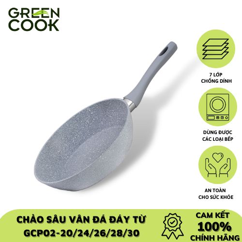 Chảo vân đá Greencook GCP01-22IH