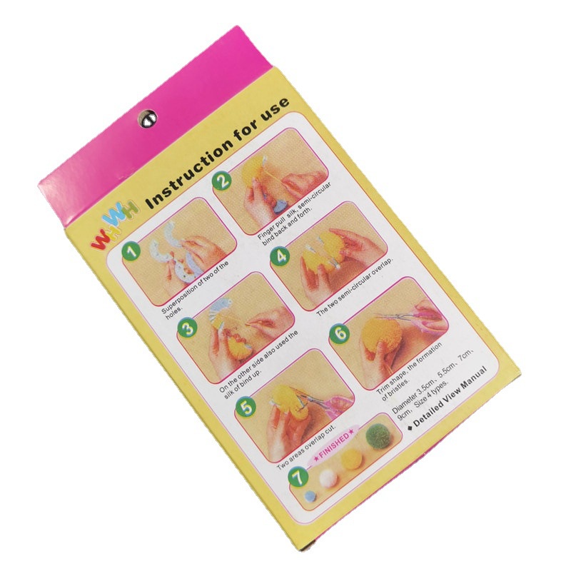 (8 cái) Bộ dụng cụ làm bom bom (pom pom) đủ size - Yêu handmade