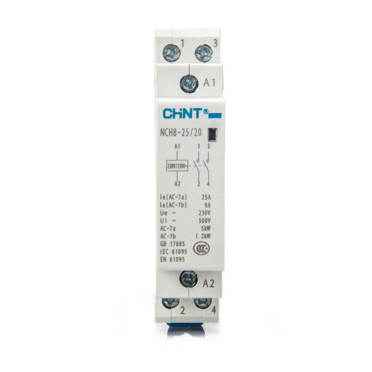 Khởi động từ chint 1 pha 25A, Đóng cắt điện contactor