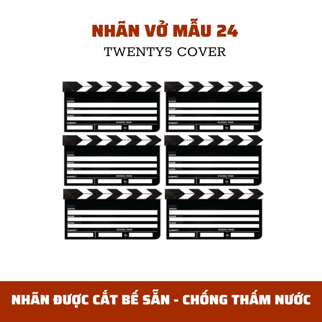 SET NHÃN VỞ THEO MẪU 20 - 29