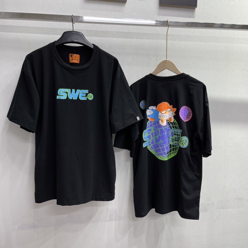 [HCM]Áo thun SWE WORLD (Đen Trắng)