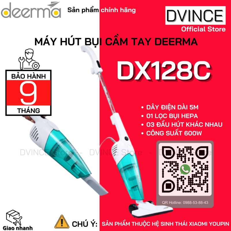 Máy Hút Bụi Cầm Tay DEERMA DX128C (Bảo Hành 9 Tháng) - Hàng Chính Hãng | DVINCE Store