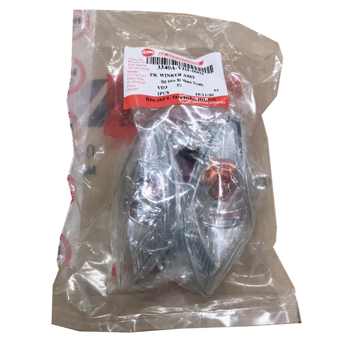 Bộ xi nhan Elegant 100, EZ 110cc( VD3) chính hãng SYM [HUNGCLE]
