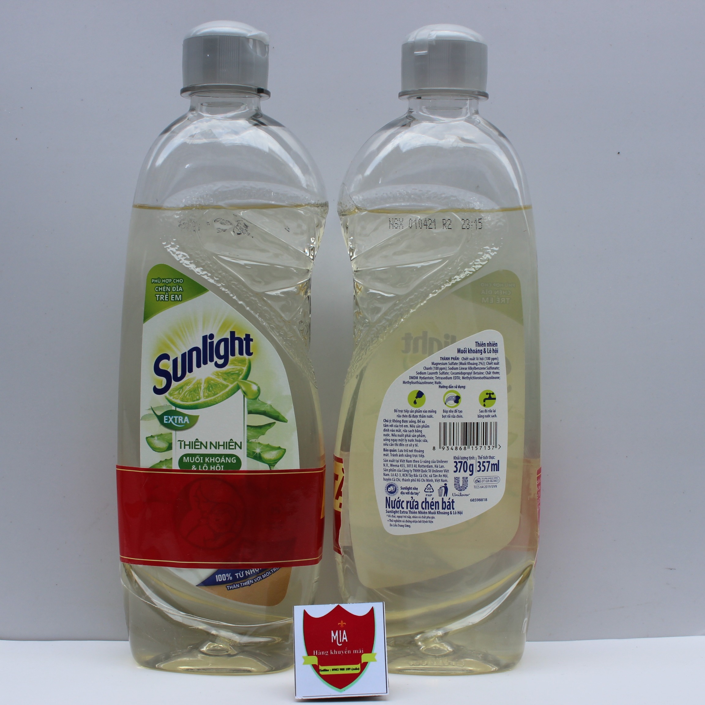 Nước rửa chén Sunlight 370g