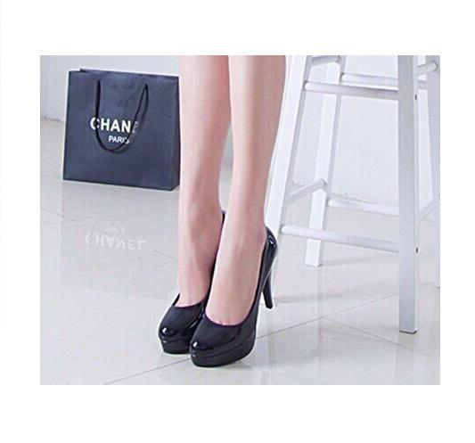 Giày cao gót đế đúp mũi tròn Mo Bin