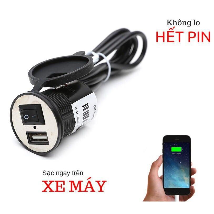 Sạc xe máy có công tắc
