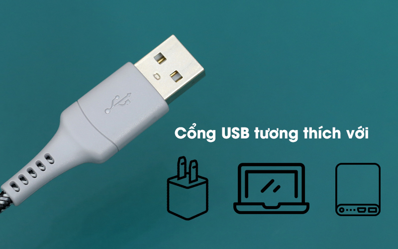 Cáp Type C 1m Mbest DS462G-WB Xám ( Likenew )