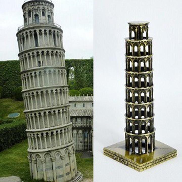 Mô hình tháp nghiêng Pisa cao 21 cm