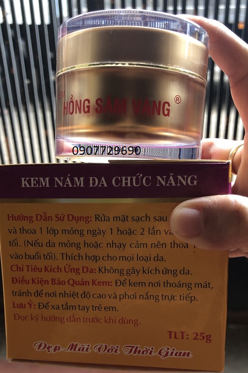 25g Hồng Sâm Vàng Kem nám đa chức năng