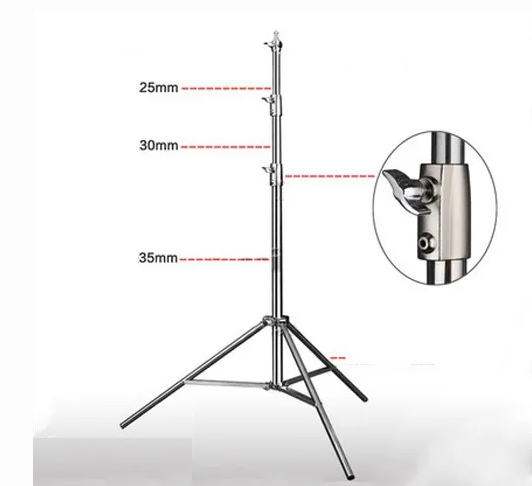 Chân đèn inox 2.8m