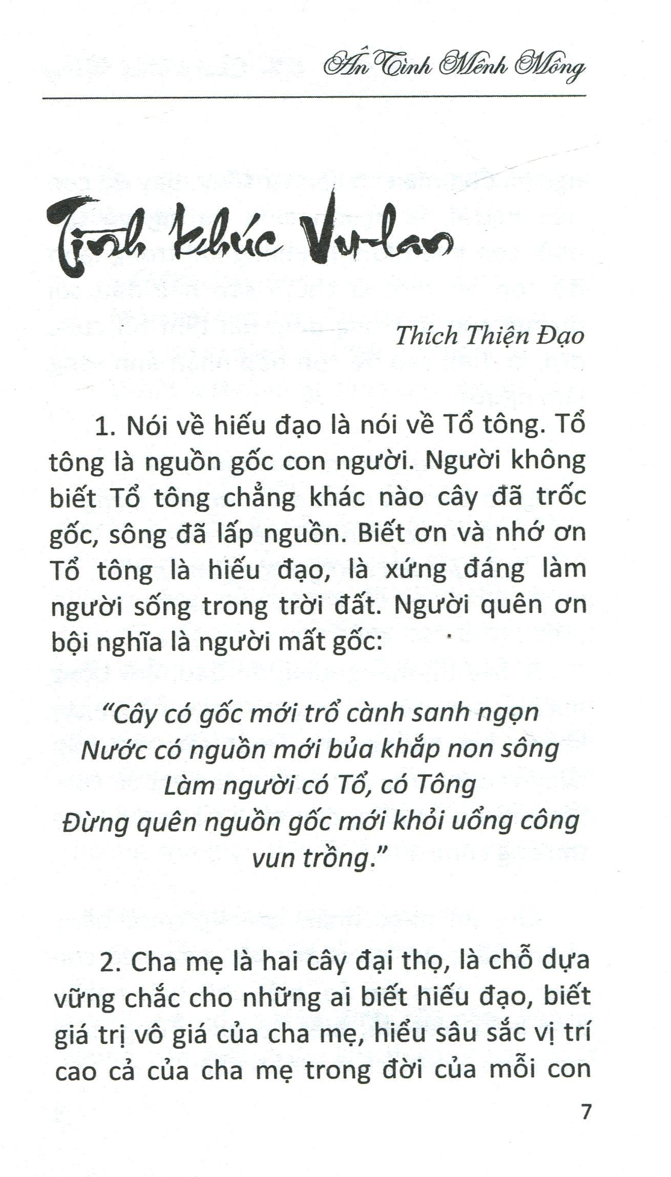 Ân Tình Mênh Mông