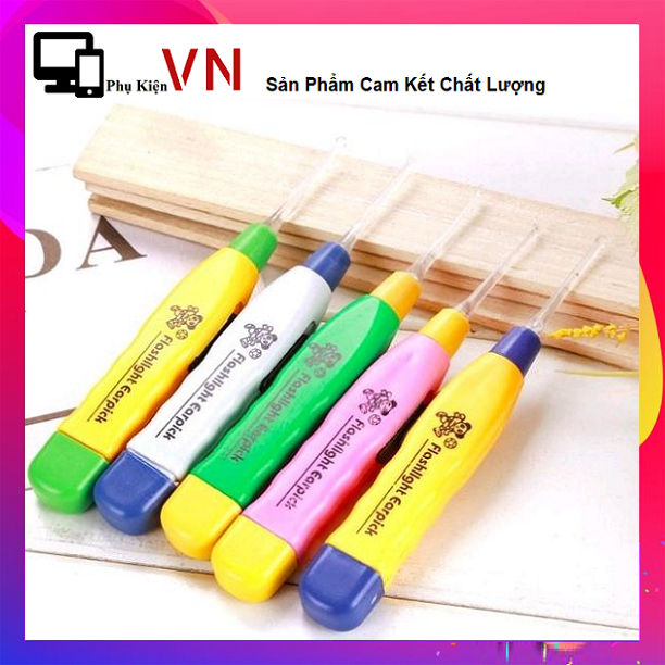 Dụng Cụ Láy Ráy Tai Có Đèn Cho Bé - Cây Láy Ráy Tai Có Đèn Soi Cho Bé ( Nhiều Màu )