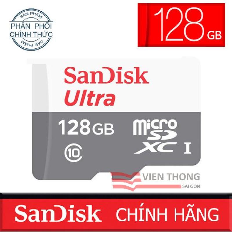 Thẻ nhớ microSDHC SanDisk Ultra 128GB upto 80MB/S 533x - Chính hãng phân phối (PT)