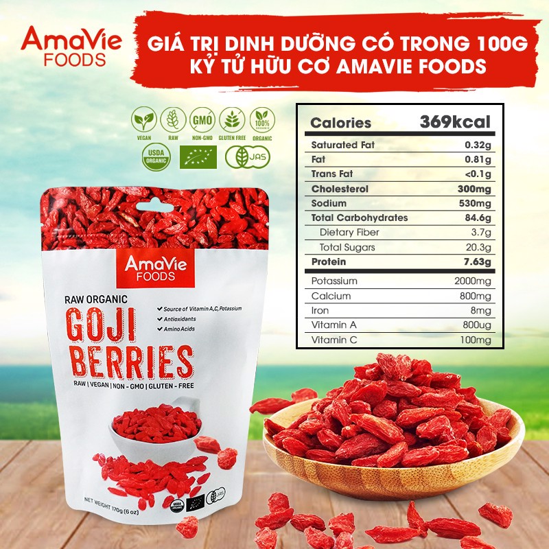 Organic Goji Berries 170Gr - C'Lavie