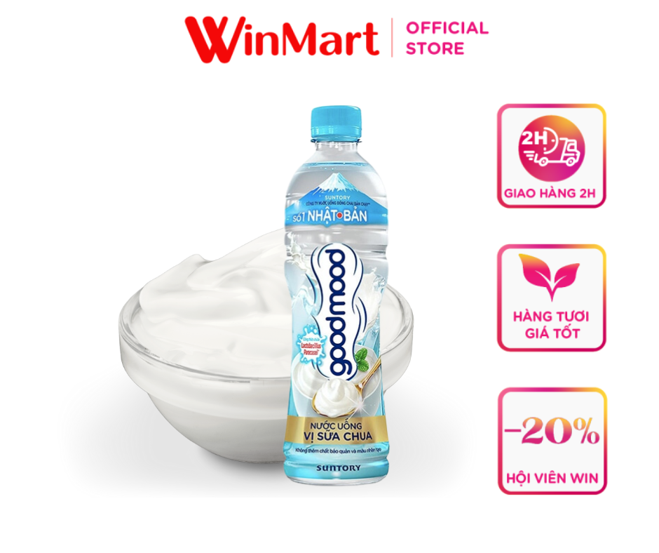 [Siêu thị WinMart] - Nước Uống Vị Sữa Chua Good Mood chai 455ml