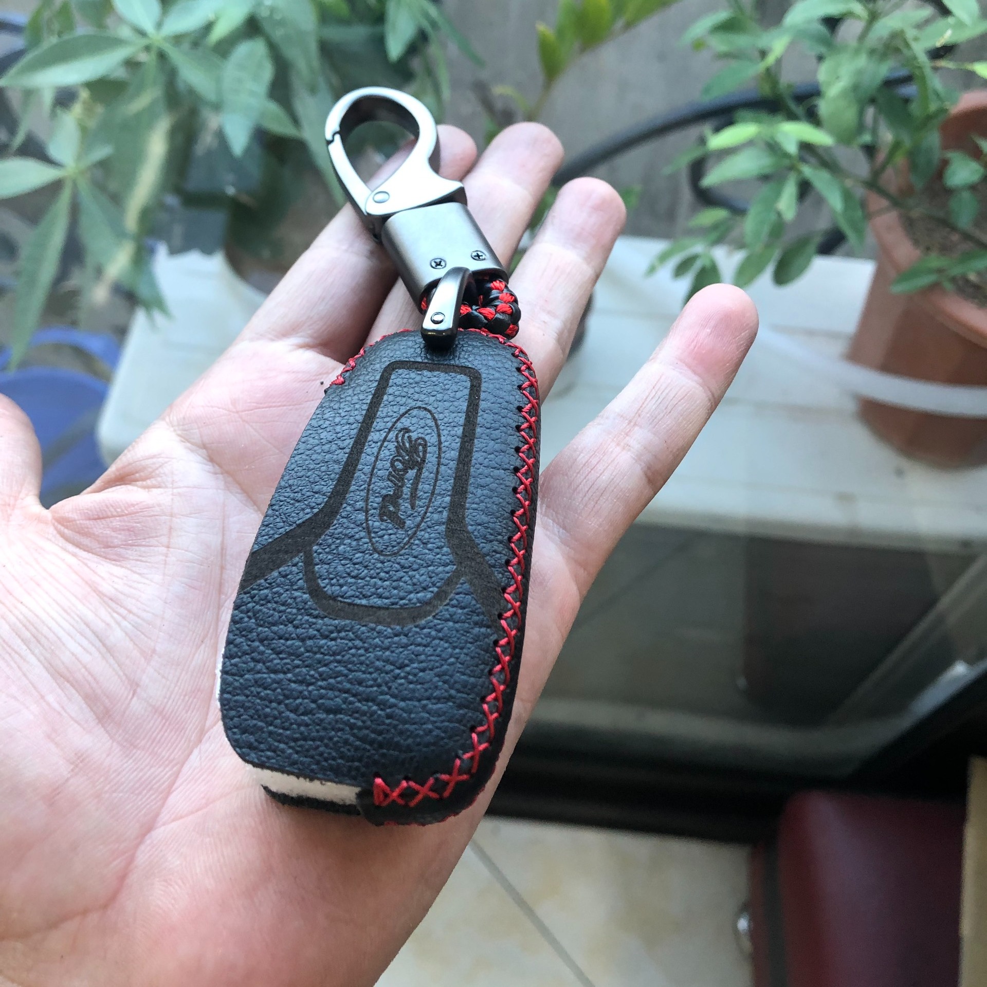 BAO DA CHÌA KHÓA XE FORD RANGER, Chìa Cơ 2 nút Bấm