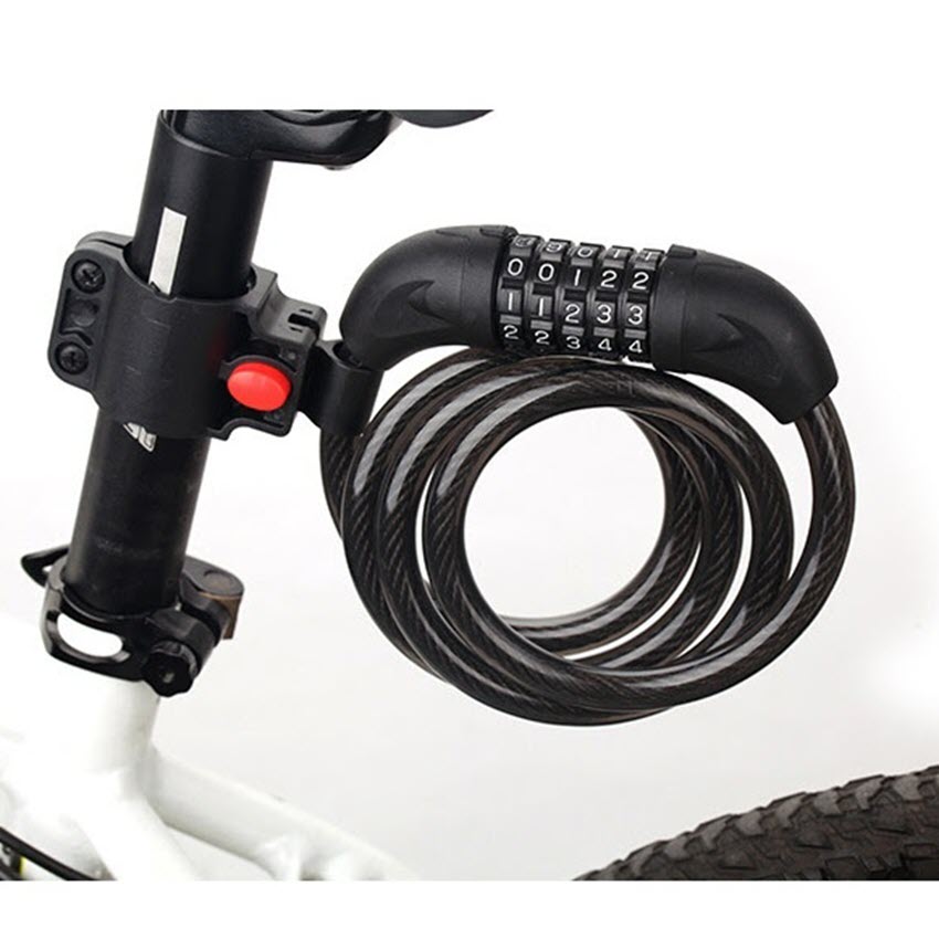 Khóa 5 số đổi mã an toàn cho xe đạp dài 1,2M chất lượng cao