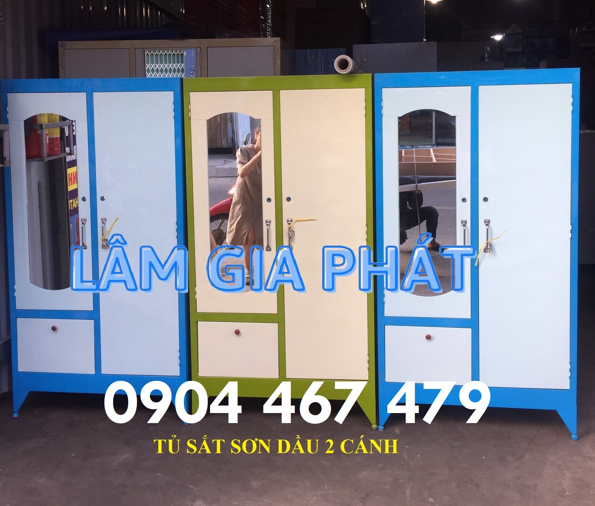 Tủ sắt sơn dầu nhiều màu giá rẻ trên thị trường