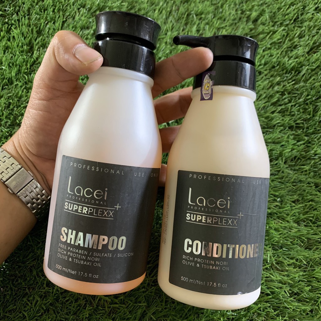 Dầu gội xả phục hồi tóc free sulfate lacei superplexx+ 500mlx2