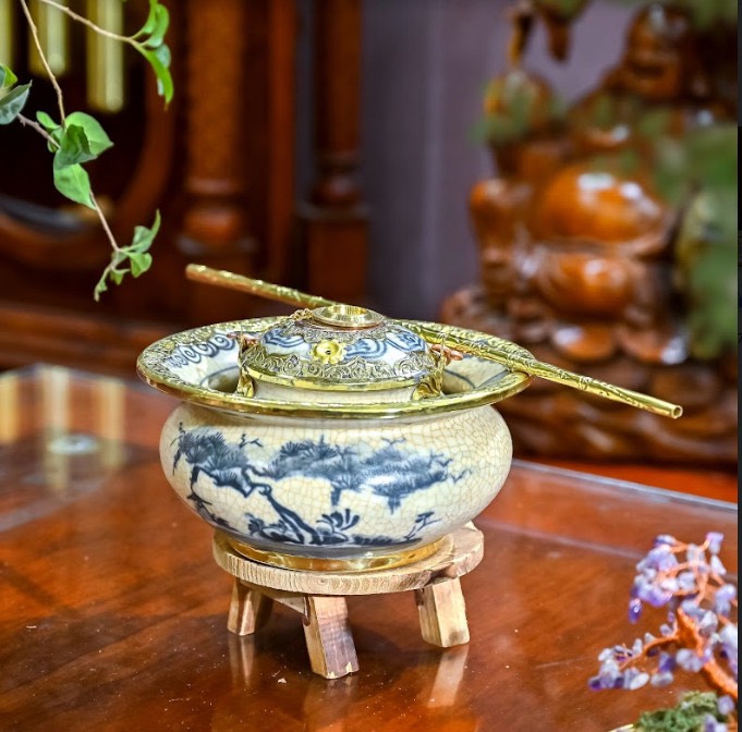 BÁT GỐM BÁT TRÀNG BỌC ĐÔNG, BÁT GỐM GIẢ CỔ MEN LAM
