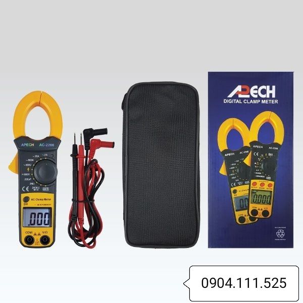 [HCM]Ampe kìm đo dòng AC APECH AC-2266 (600A)