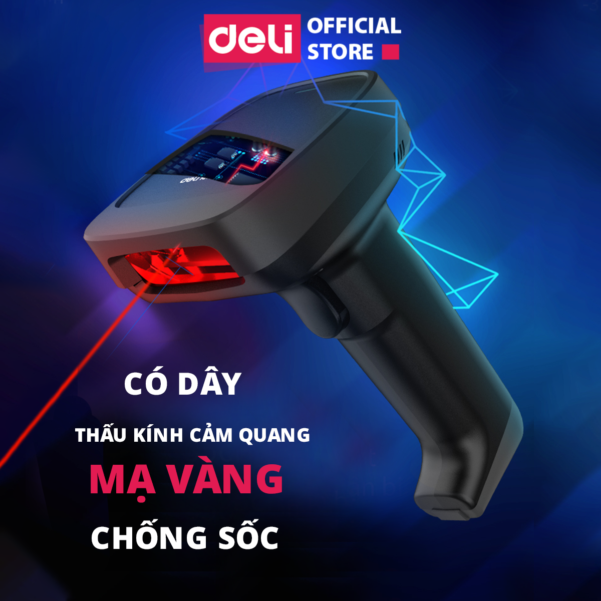 Máy quét mã vạch Bluetooth chính hãng Deli E14953W / E14953