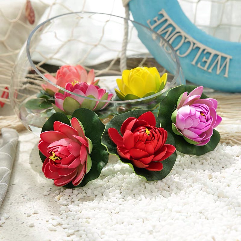Hoa Giả 🌺FREESHIP🌺 Hoa Sen Thả Nước 10cm