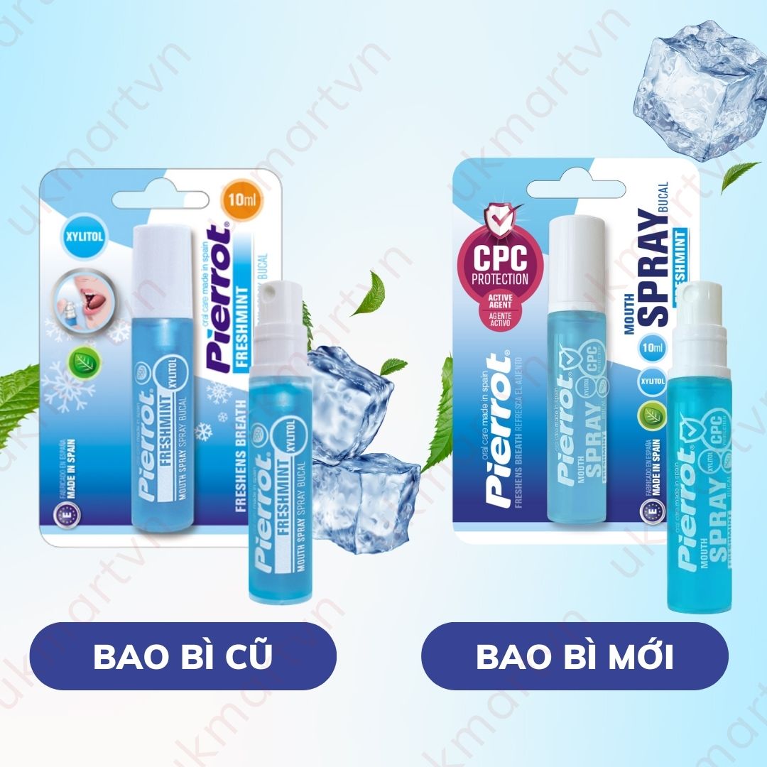 Nước Xịt Thơm Miệng Diệt Khuẩn Pierrot 10ml
