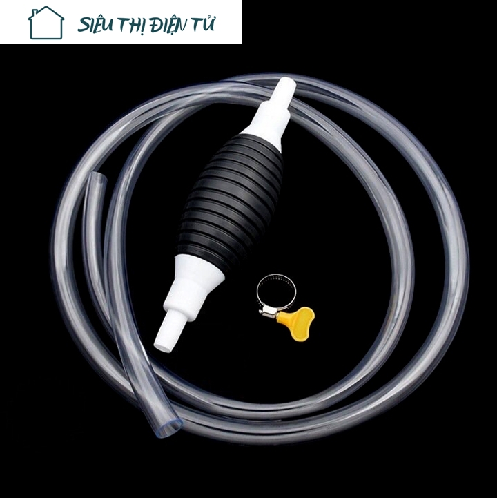 Sieuthidientu pneumatic Nipple Suction hose water suction liquid suction hose PVC soft plastic suction hose length 100cm