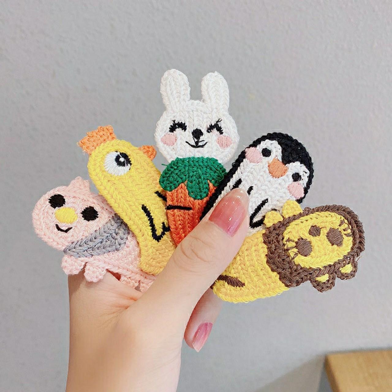 KẸP TÓC LEN HÌNH THÚ ĐÁNG YÊU