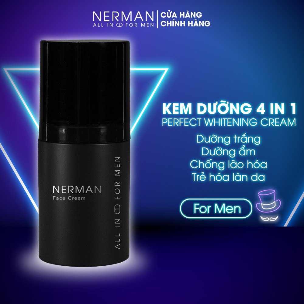 Combo Trắng Da Cho Nam Nerman Perfect Whitening