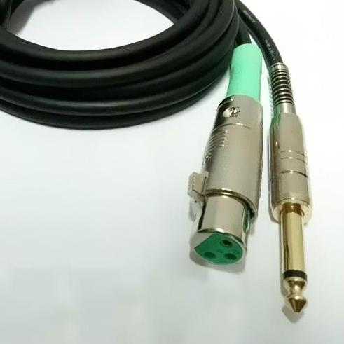 [HCM]Dây micro - Dây Jack canon cái ra 6ly 5m