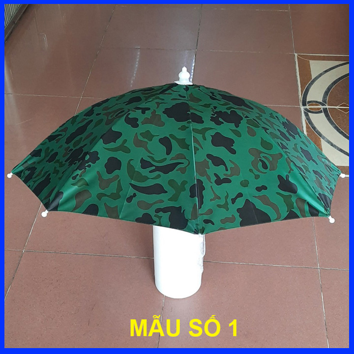 Ô Dù Đội Đầu Câu Cá, Du Lịch, Chụp Ảnh - Dù Nón Đội Đầu Cao Cấp