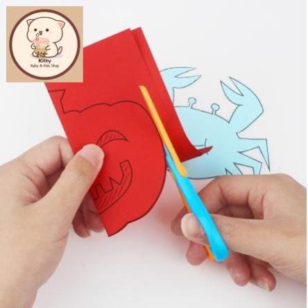 Bộ Đồ Chơi Cắt Giấy Thủ Công Cho Bé
