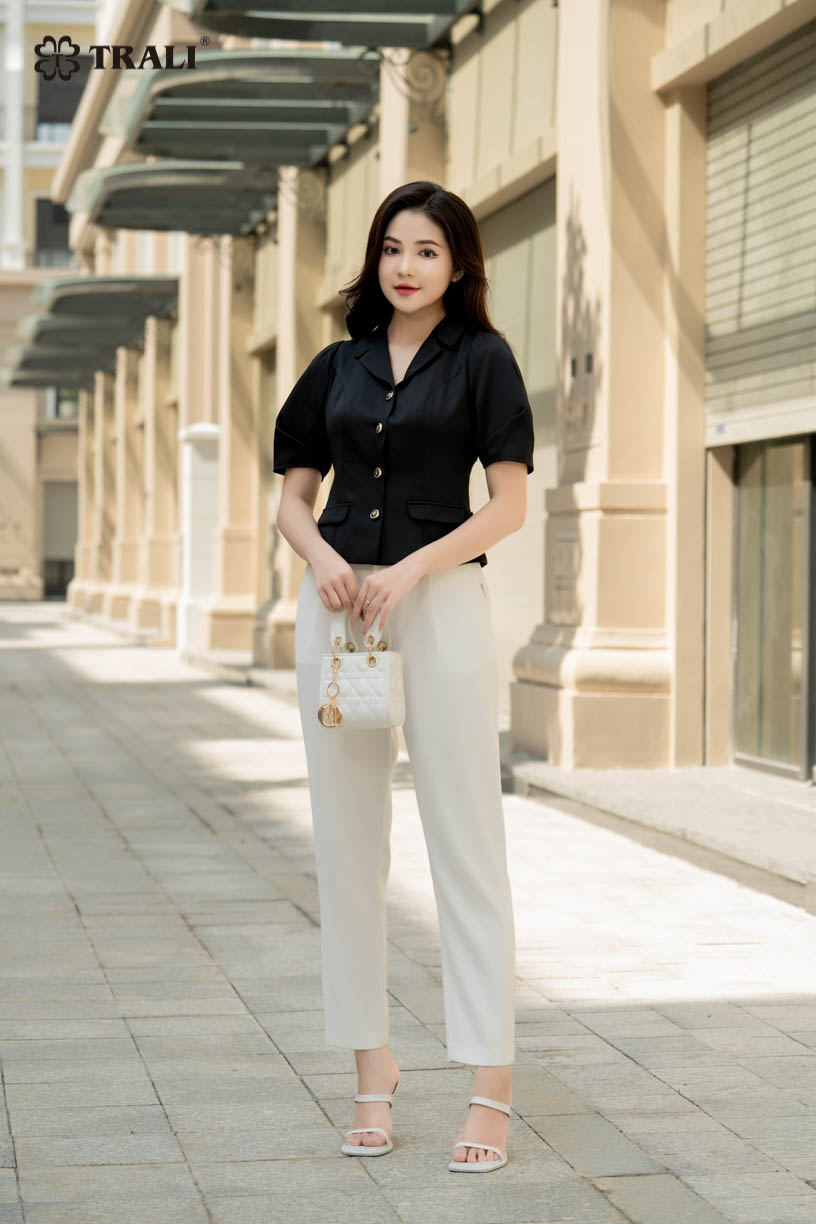 Áo Vest Nữ TRALI 23800 Màu Đen