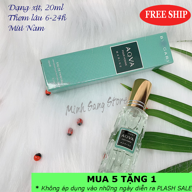 [HCM]Combo 2 chai nước hoa nam chiết Pháp 20ml Blue + aqua