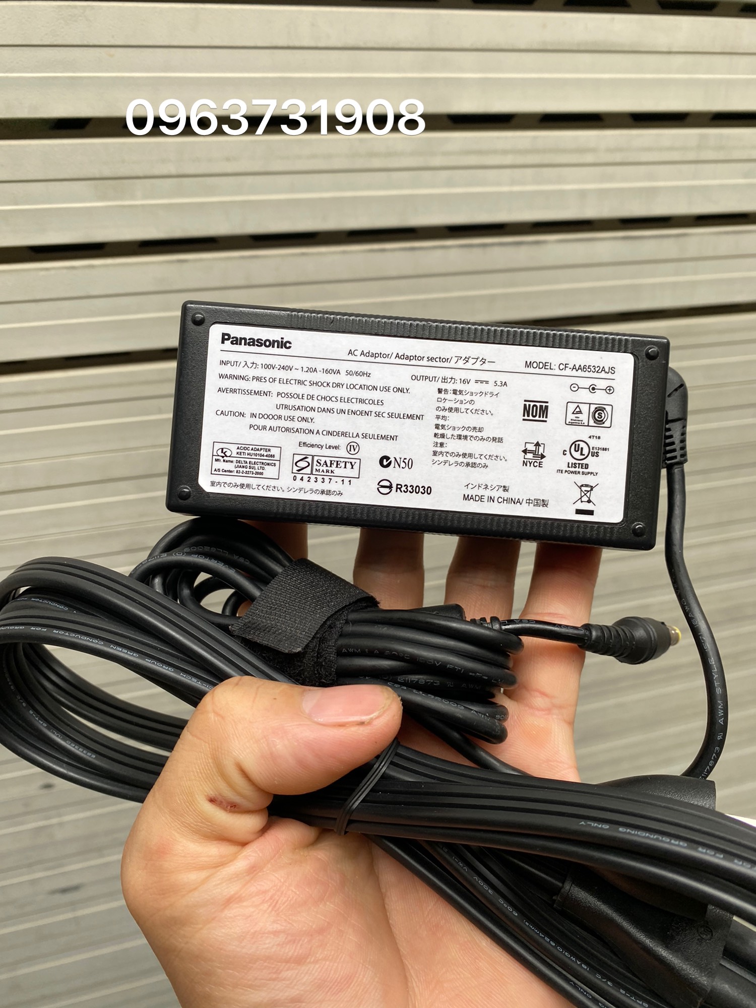 Bộ sạc laptop Panasonic CF-B10 DC 16V nguyên bản tháo máy Panasonic