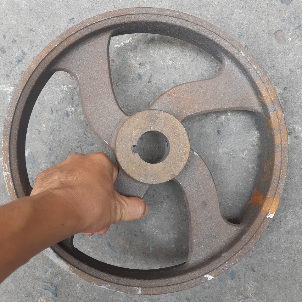 Puly 30cm cốt 35mm loại 2 rãnh dây b