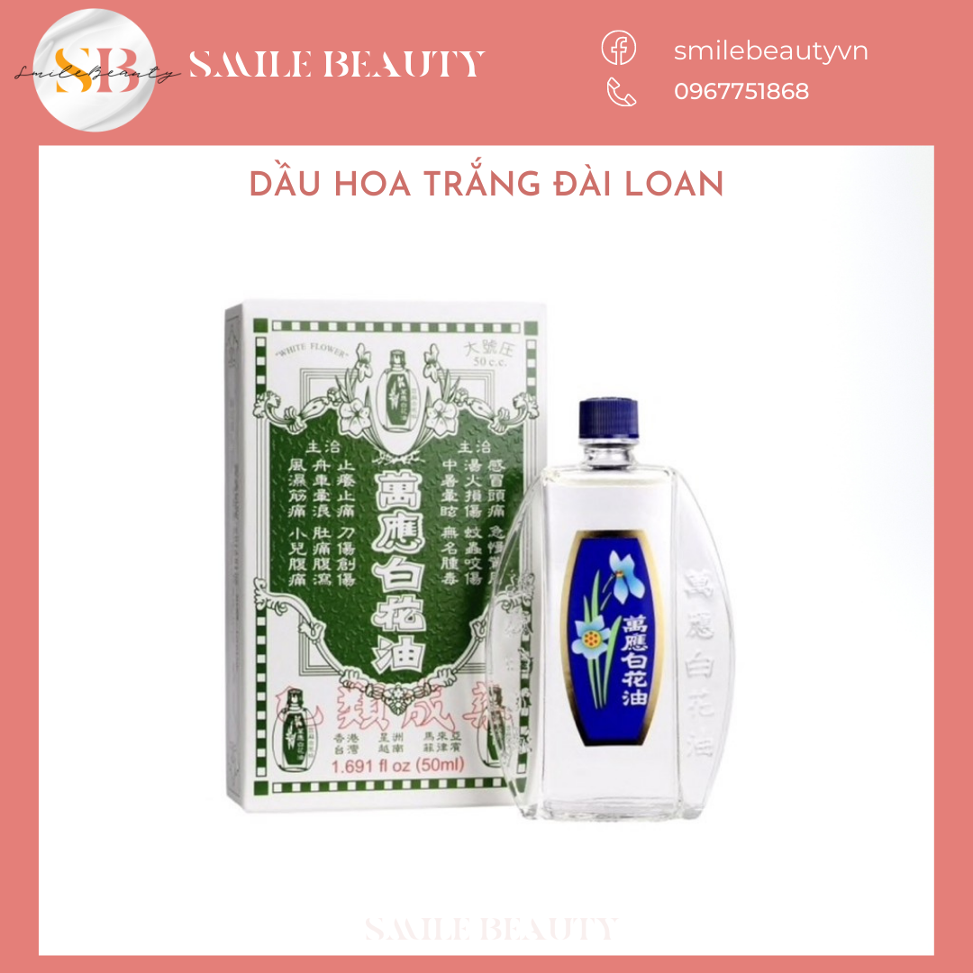 Dầu Gió Hoa Trắng Đài Loan[CHÍNH HÃNG]