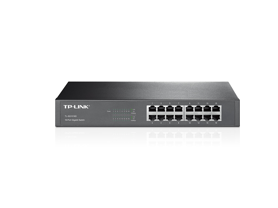 Switch 16 cổng TP-LINK SG1016D (Đen) Chính Hãng