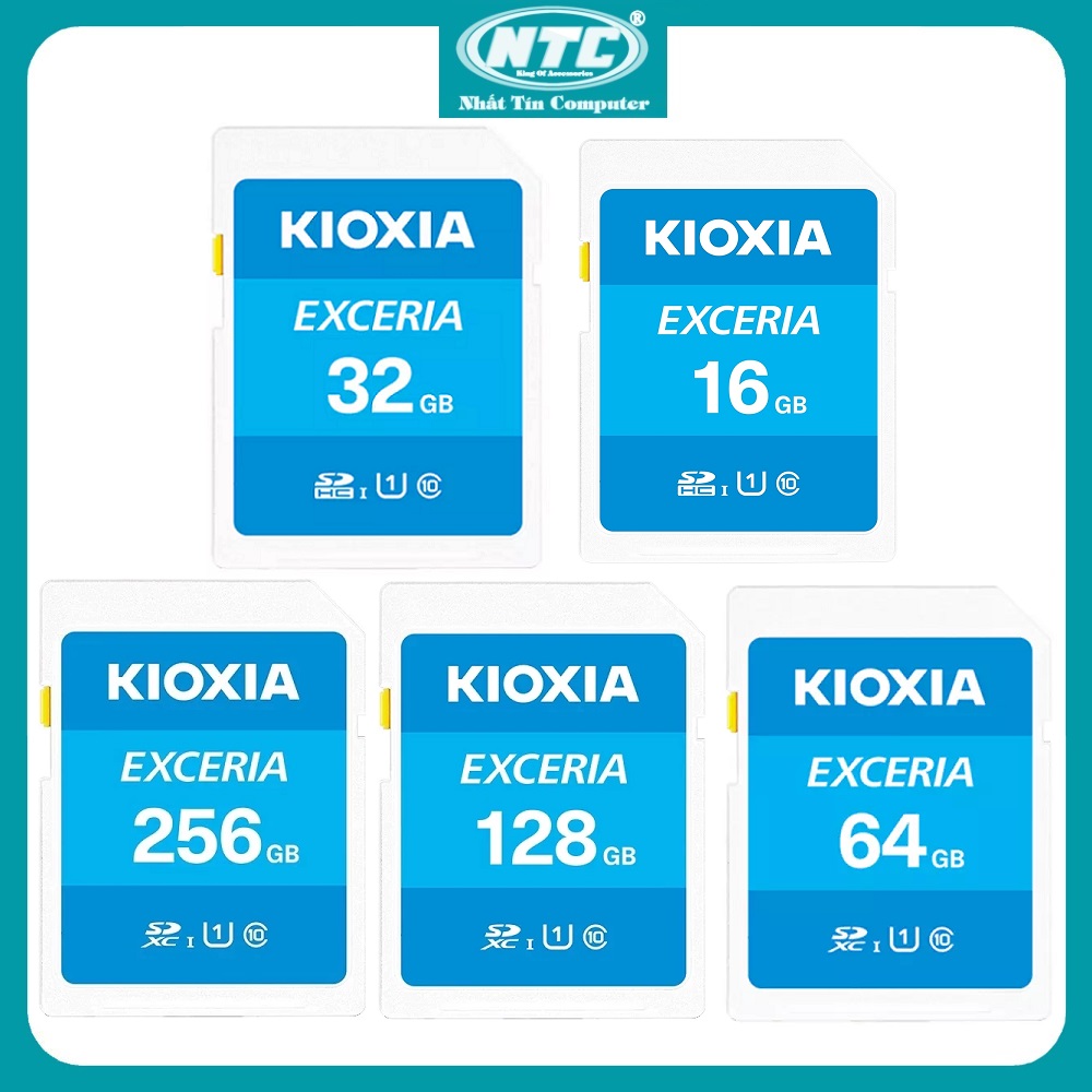 Thẻ nhớ máy ảnh sdxc kioxia exceria 16 / 32 / 64 / 128 / 256gb uhs-i u1 100mb/s - formerly toshiba memory - nhất tín computer