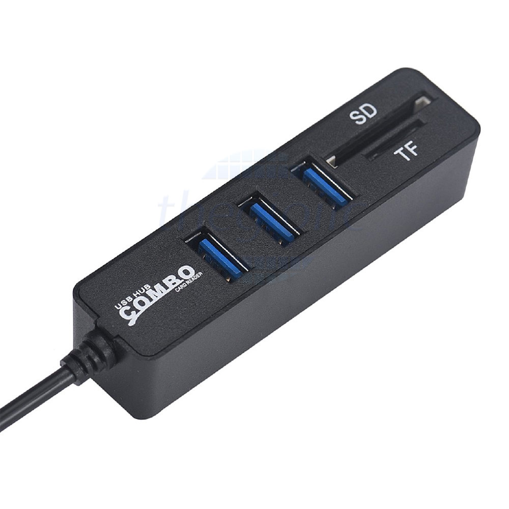 Hub Chia Usb 3 Cổng 2.0 Kèm Đọc Thẻ ST - TF