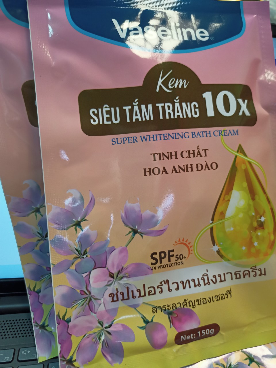 Siêu tắm trắng vaseline 10x - hồng